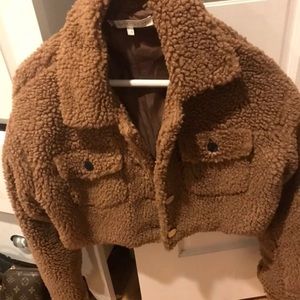 Mini teddy Crop Jacket/ top